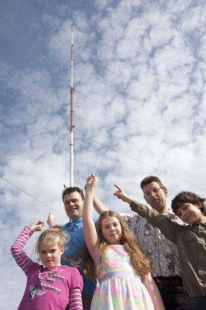 Windmeetmast aan de A15 bij Nijmegen